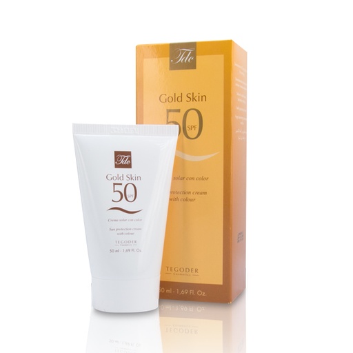 [TDC-34076] Gold Skin SPF 50 / Crema solar con color 50 ml