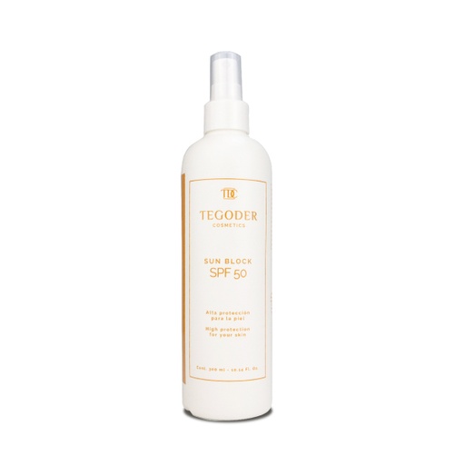 [TDC-34104] Spray Solar SPF 50 -Sun Block SPF 50 / Emulsión ligera de protección total  300 ml